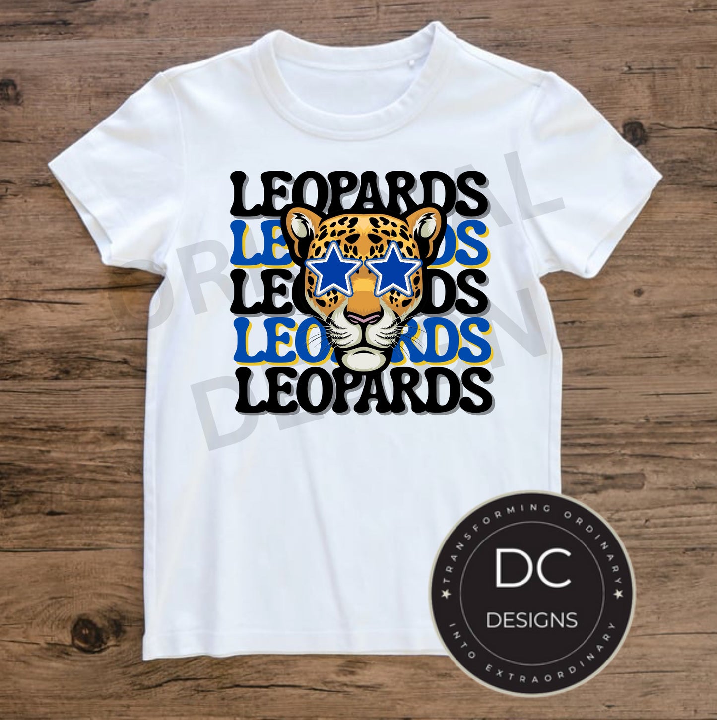 Leopards Star Tee Gildan Softstyle