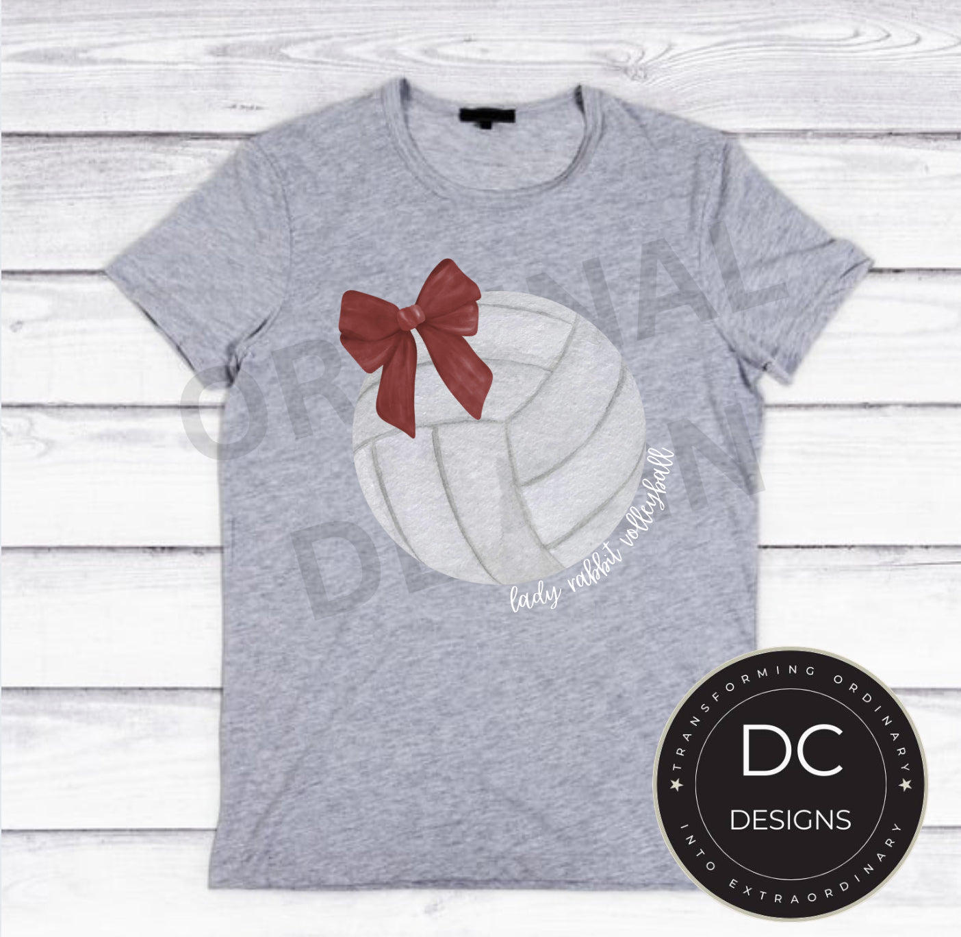 Rabbit Volleyball Tee Gildan Softstyle