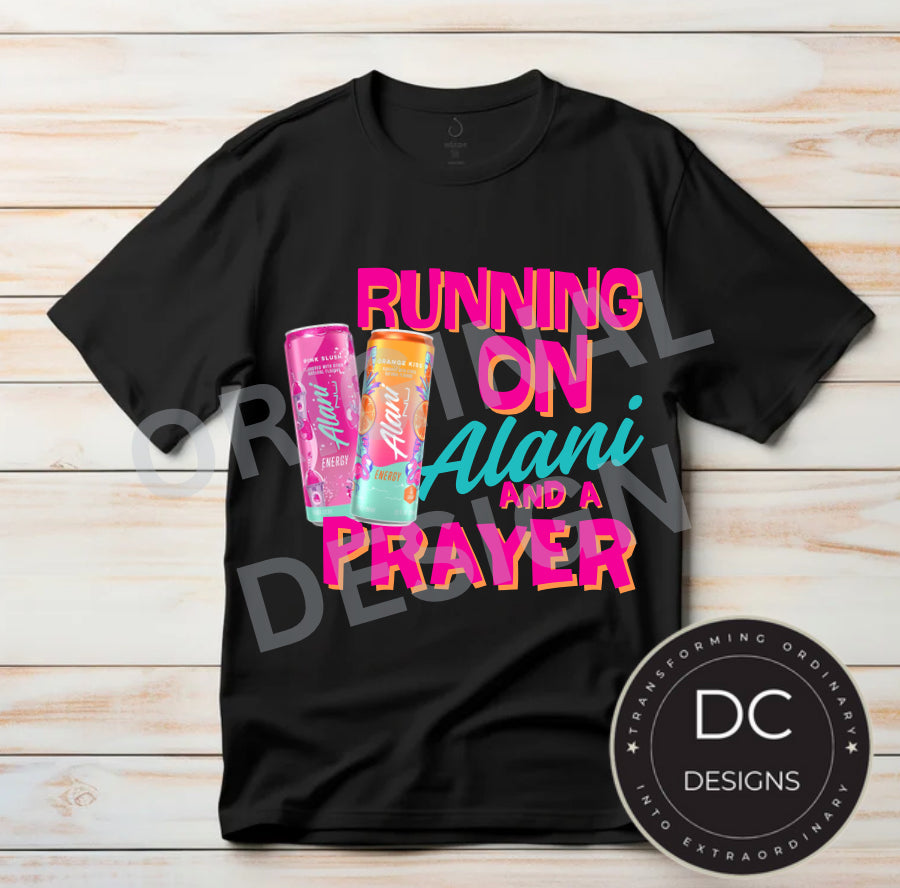 Running on an Alani Inspired Can Tee