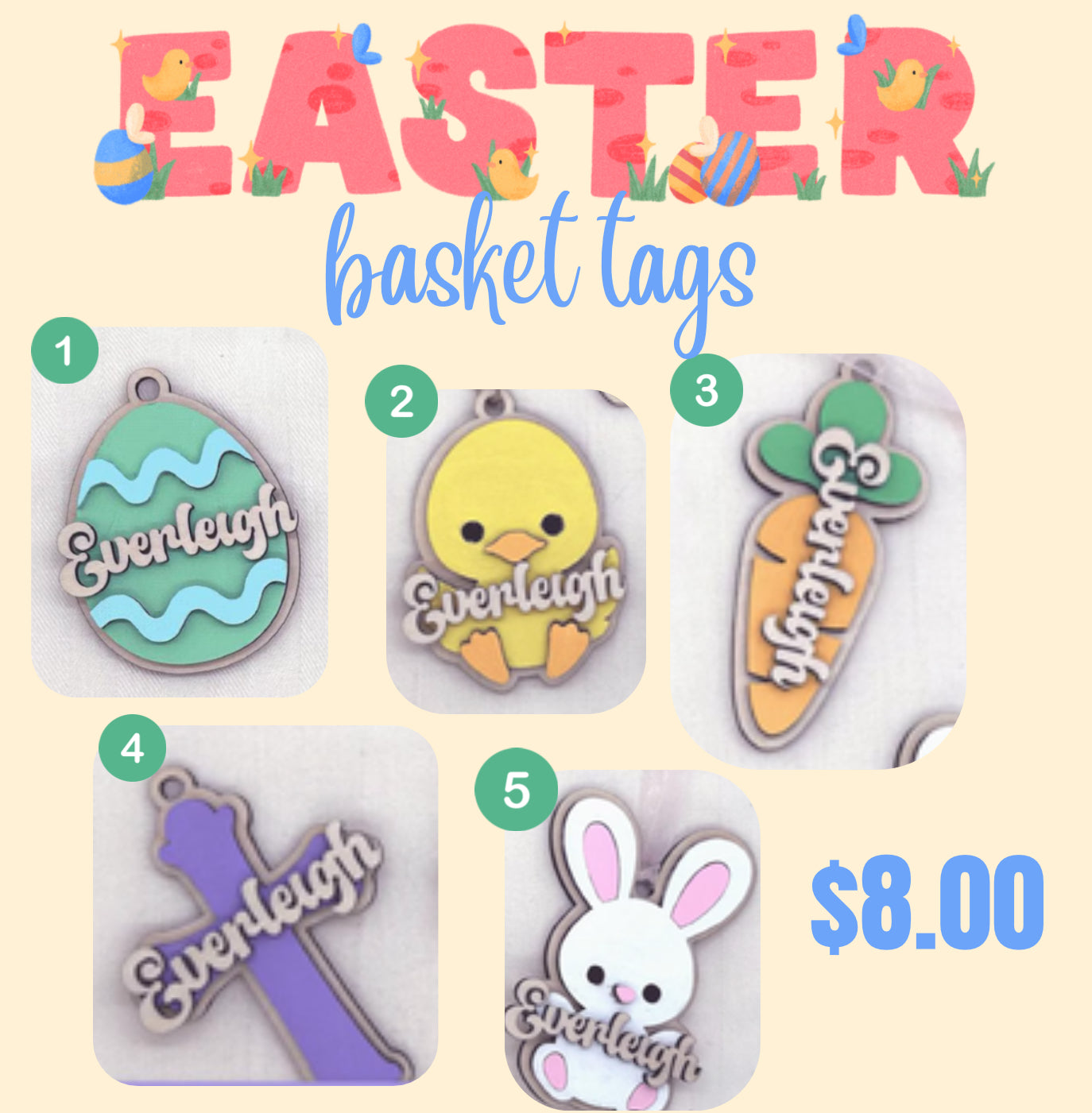 Easter Basket Tag