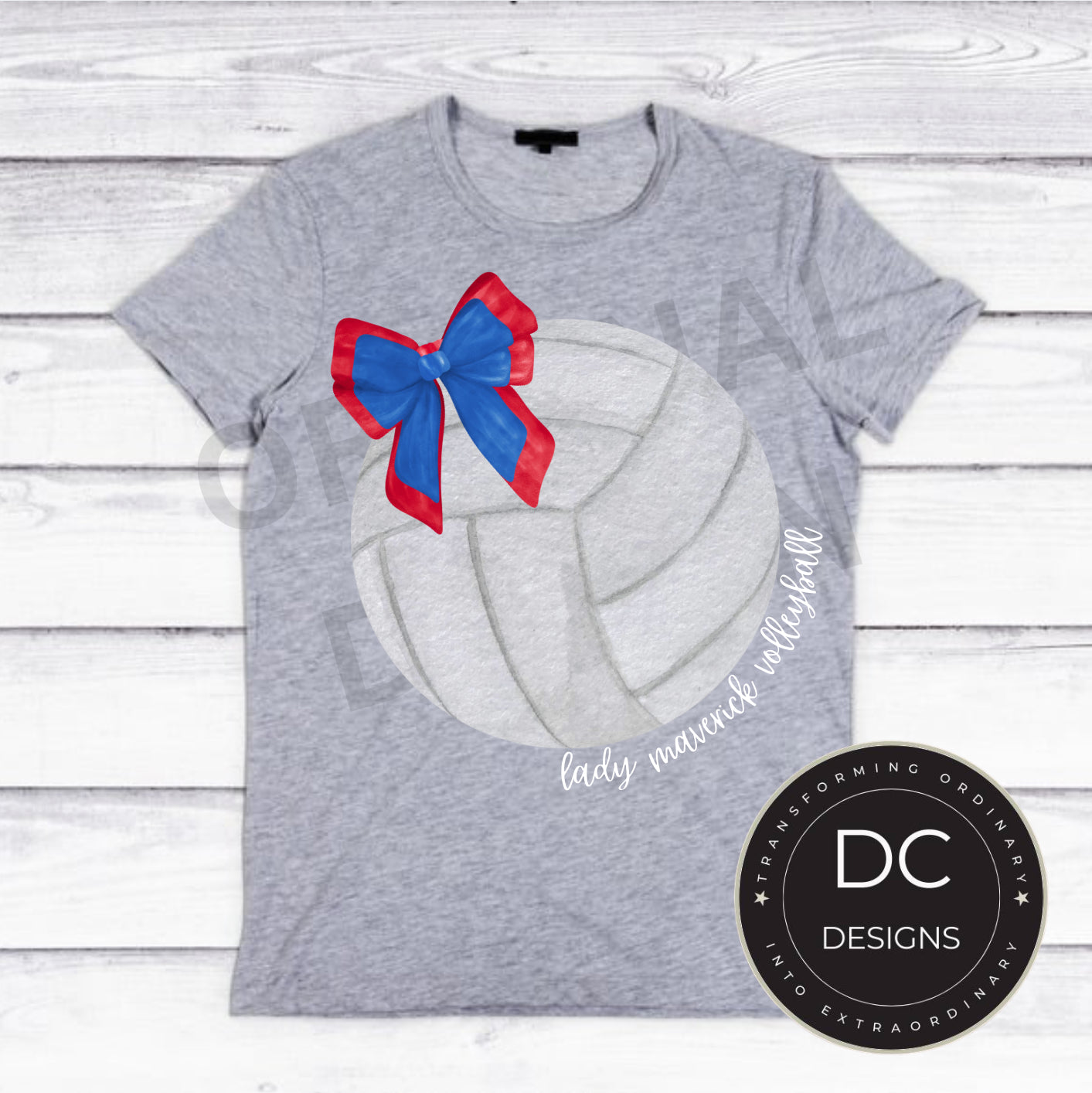 Bow Vball Tee Gildan Softstyle