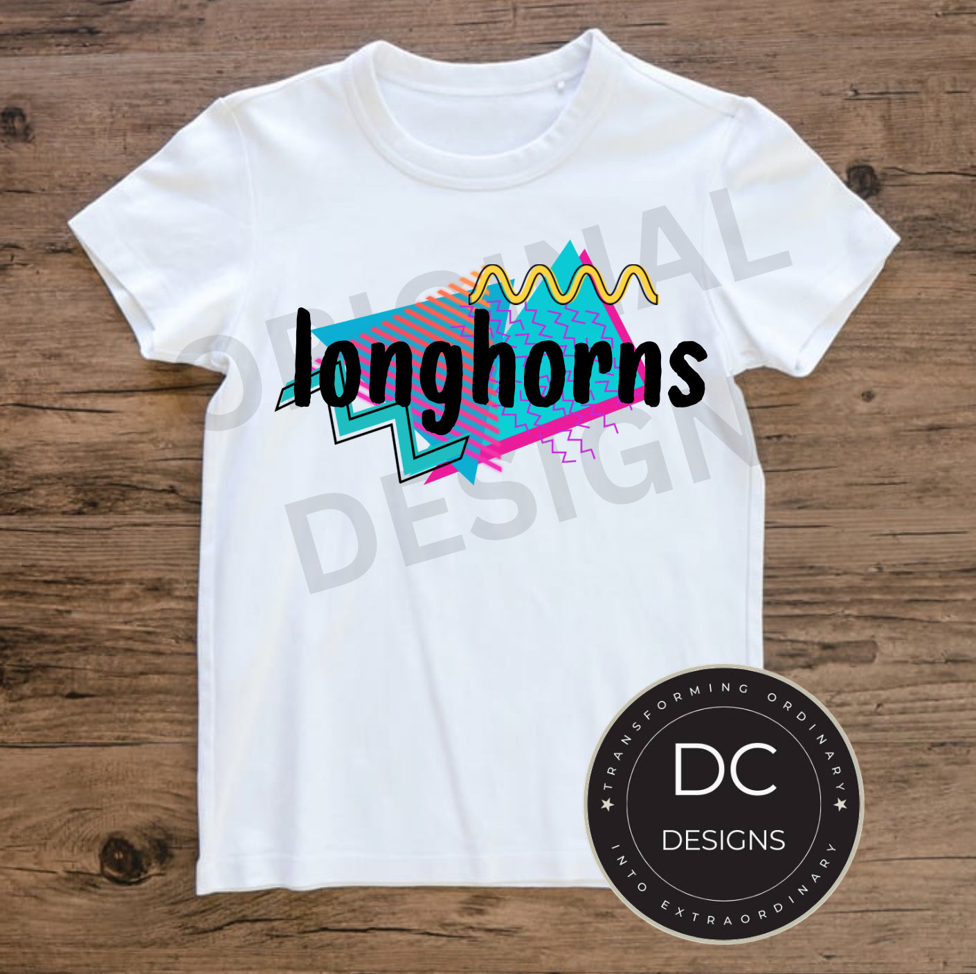 Longhorns Retro Spirit Tee Gildan Softstyle