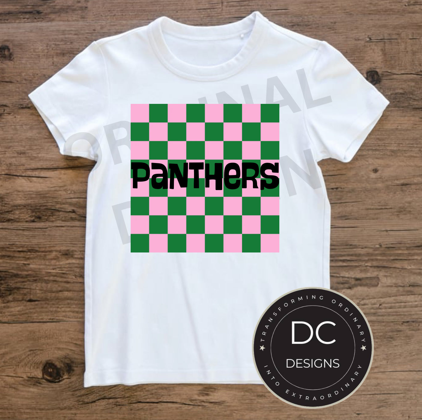 Panther checkered Tee Gildan Softstyle