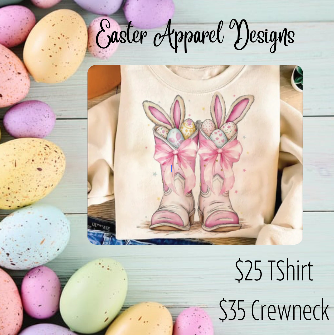 Easter Cowboy Boots Sweatshirt