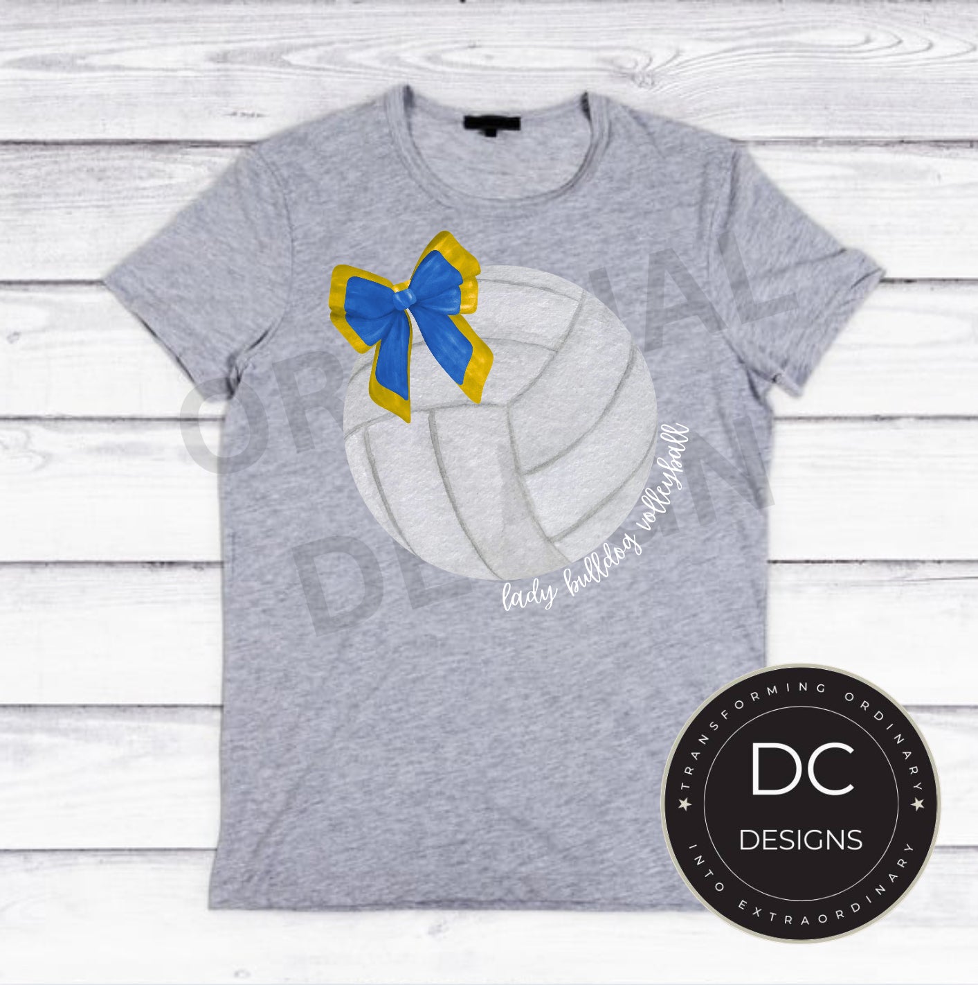 Bow Vball Tee Gildan Softstyle