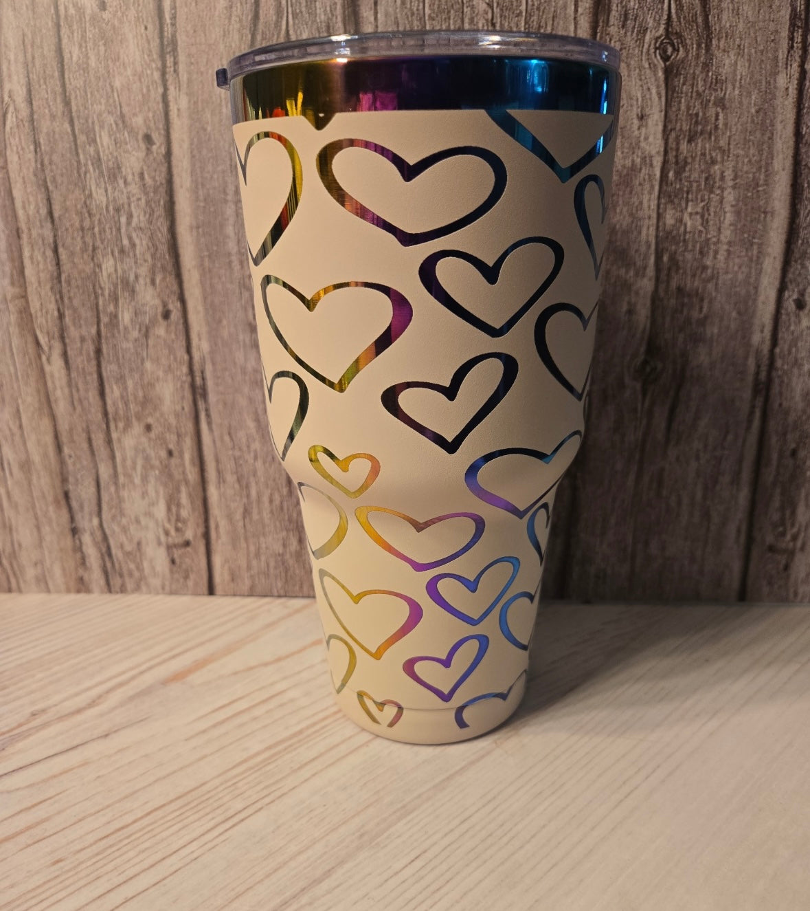 Hearts Engraved 30 oz Tumbler