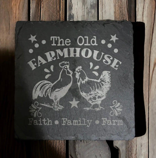 The Old Farmhouse Set of 4 Coasters