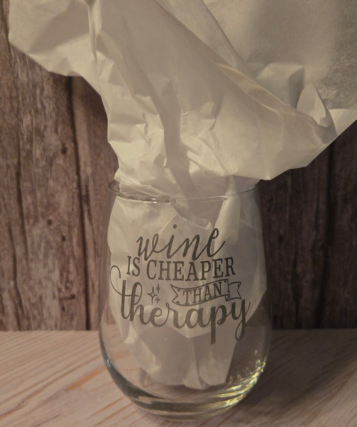 Cheaper Than Therapy Glass
