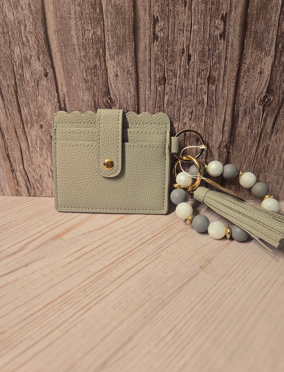 Sage Green Card Wallet