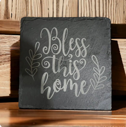Bless This Home Set of 4 Coasters