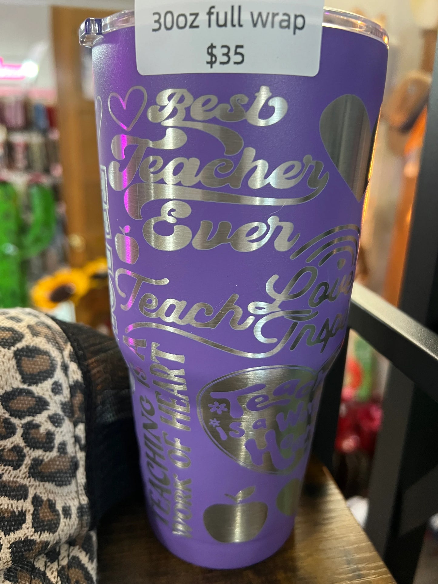 Purple Teacher 30 oz Tumbler