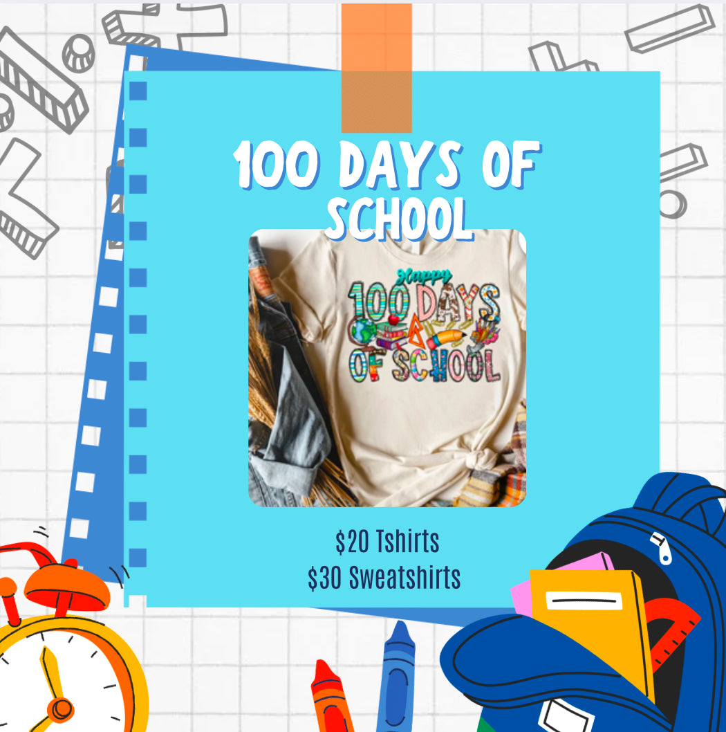 100 Days of School Tshirt