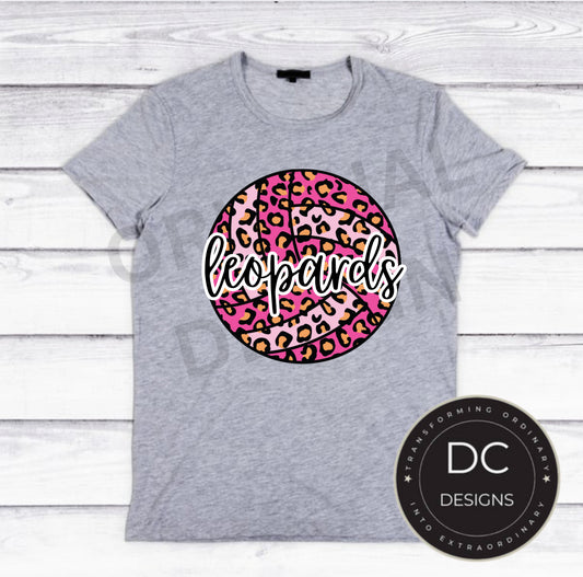 Cheetah Vball Tee Gildan Softstyle