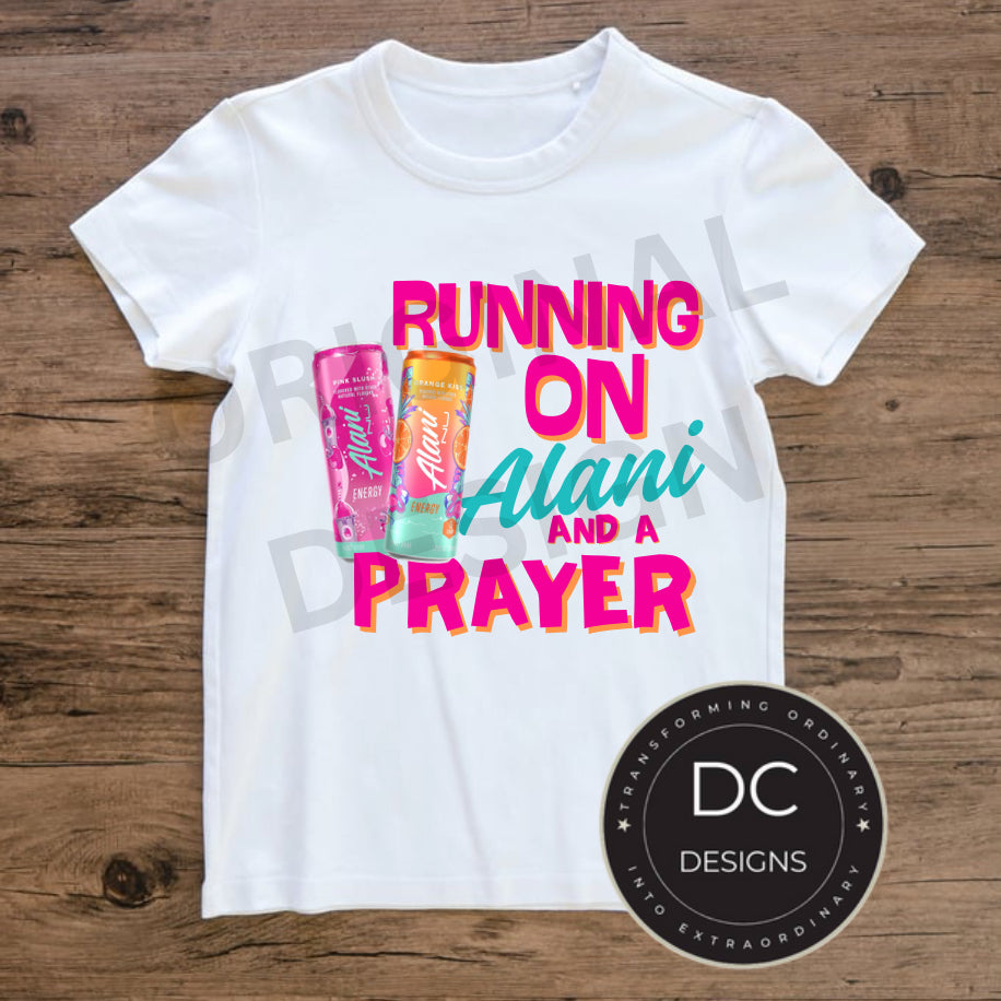 Running on an Alani Inspired Can Tee