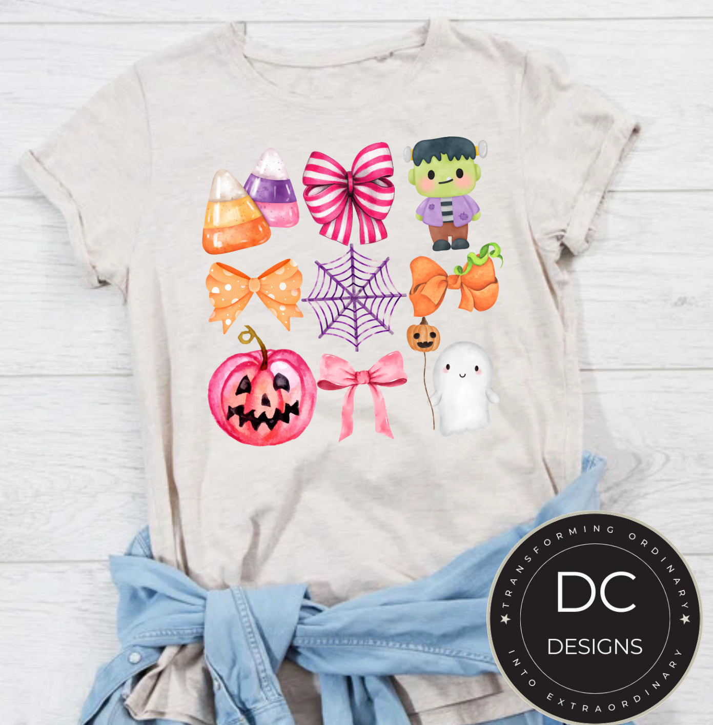 Spooky Bow Halloween Tee