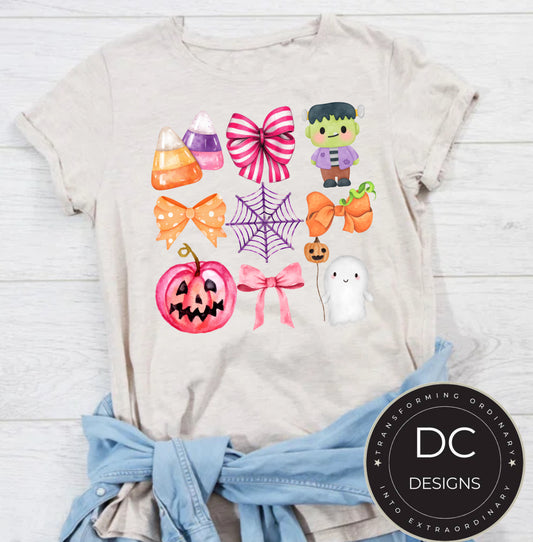 Spooky Bow Halloween Tee