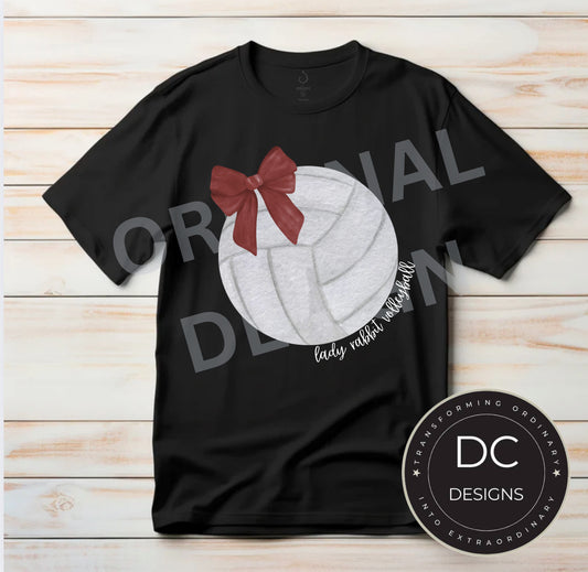 Rabbit Volleyball Tee Gildan Softstyle