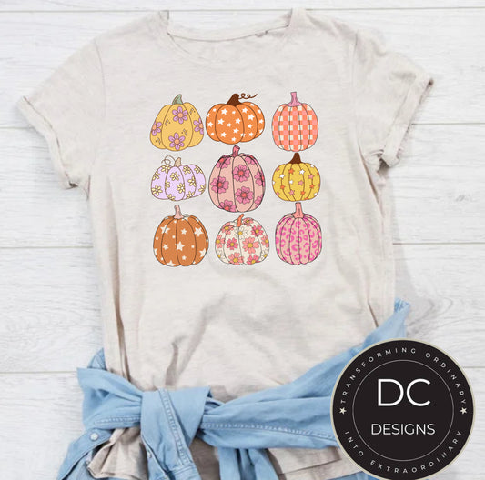 Groovy Pumpkins Halloween Tee