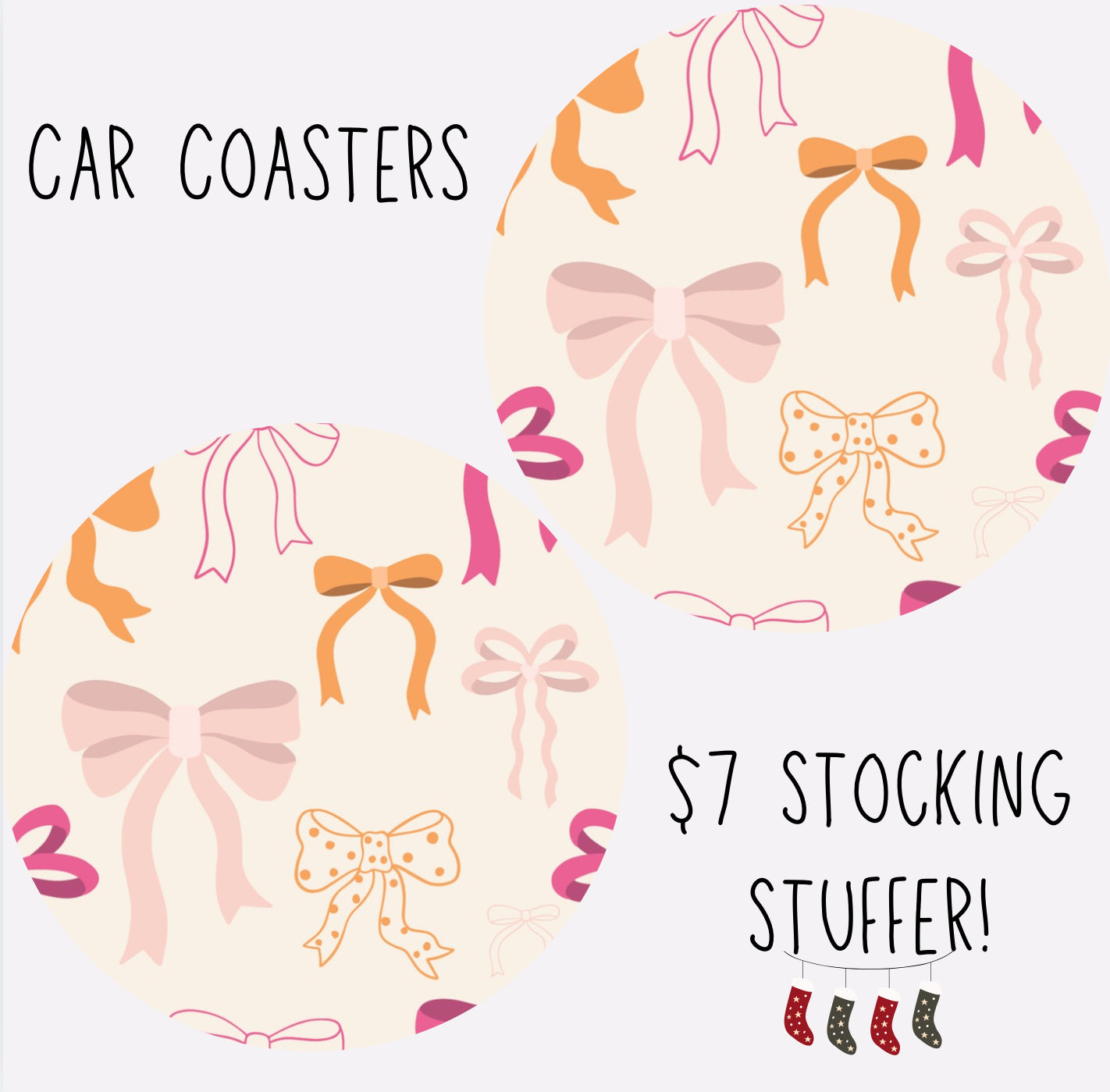 Pink and Orange Bows