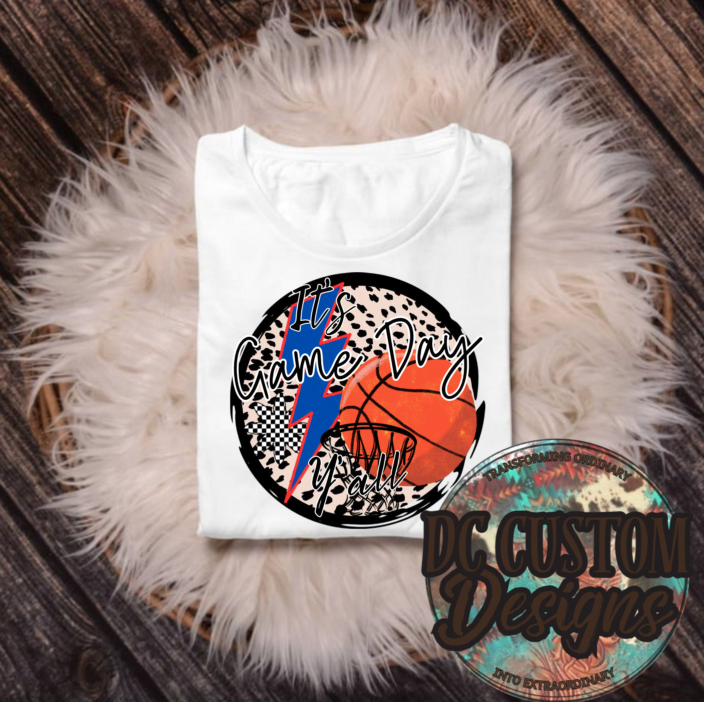 Game Day Blue and Red