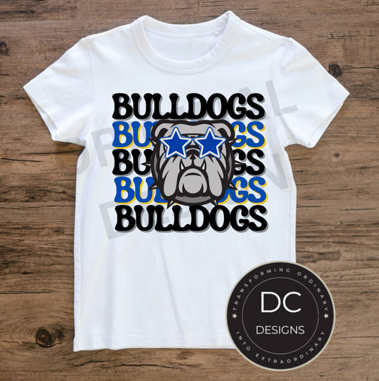 Bulldogs Star Tee Gildan Softstyle