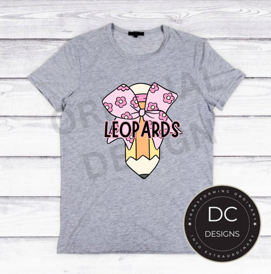 Leopard Pencil Tee Gildan Softstyle