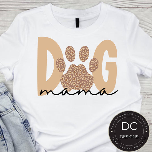 Cheetah Dog Mama Tee