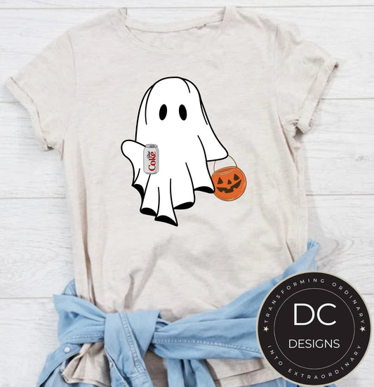 Diet Coke Ghost Halloween Tee