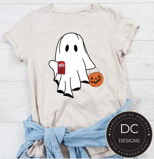 Dr Pepper Ghost Halloween Tee