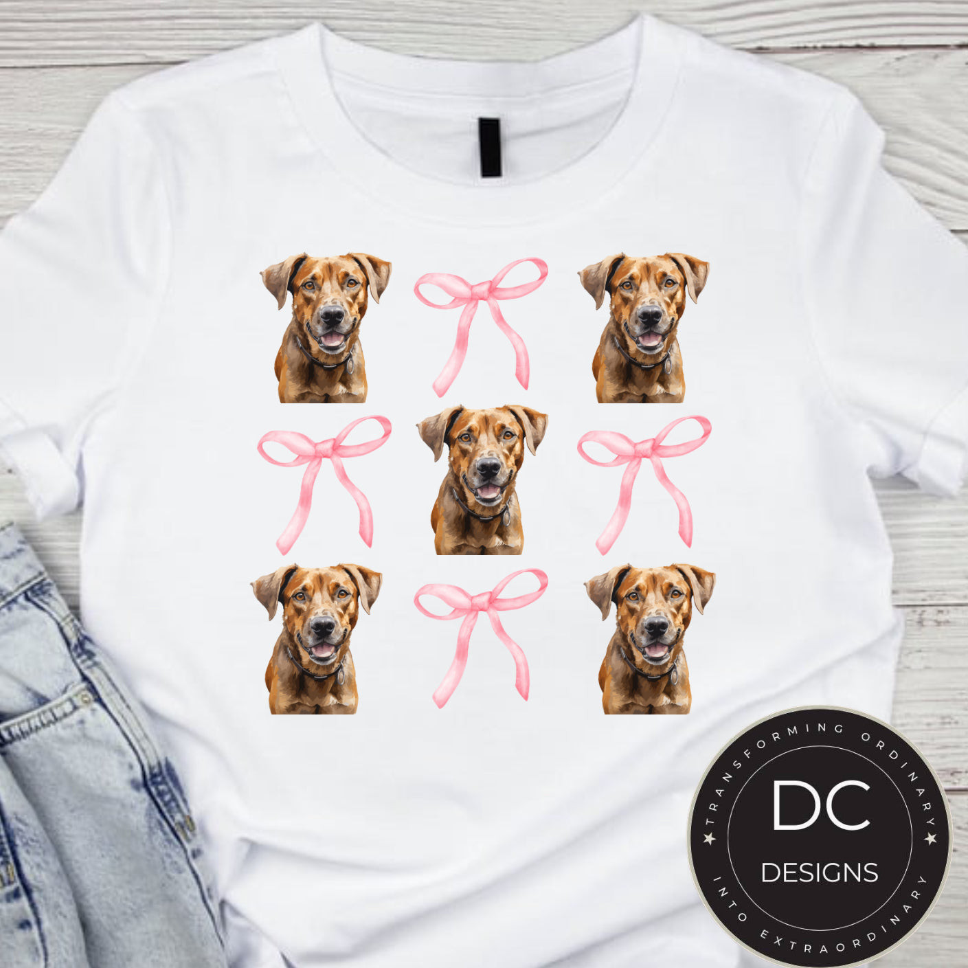 Dog Bow Tee