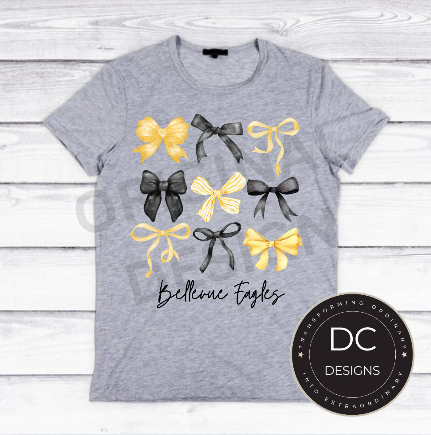 Bellevue Eagle Bow Spirit Tee Gildan Softstyle