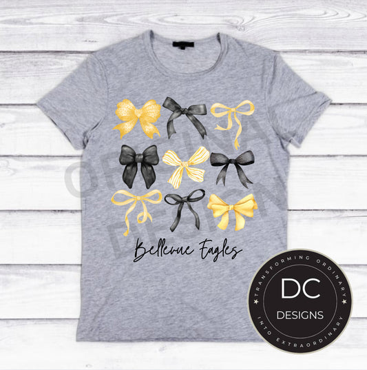 Bellevue Eagle Bow Spirit Tee Gildan Softstyle