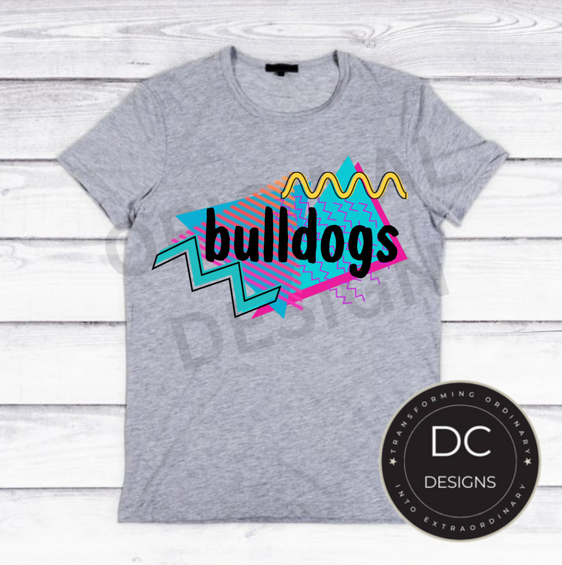 Retro bulldogs Tee Gildan Softstyle