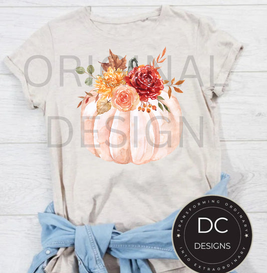 Floral Pumpkin Tee
