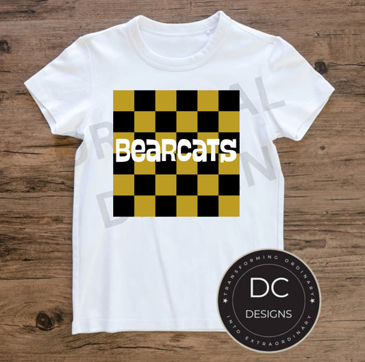 Bearcats Checkered Tee Gildan Softstyle