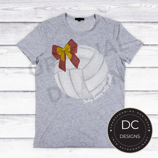 Longhorn Volleyball Tee Gildan Softstyle