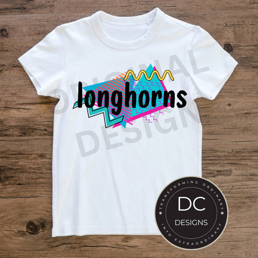 Longhorns Retro Spirit Tee Gildan Softstyle