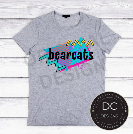 Retro Bearcats Tee Gildan Softstyle