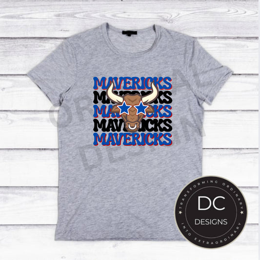 Mavericks Star Tee Gildan Softstyle