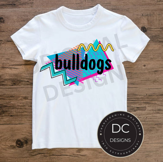 Retro bulldogs Tee Gildan Softstyle