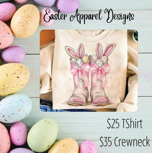 Easter Cowboy Boots Sweatshirt