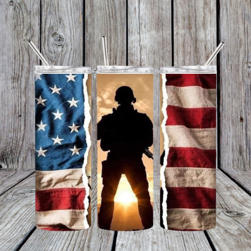 American Soldier Tumbler