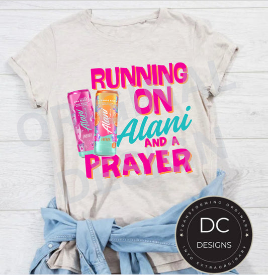Running on an Alani Inspired Can Tee