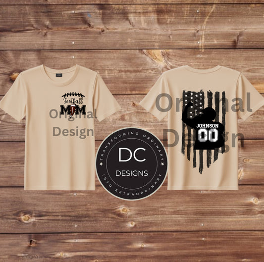 Football Mom Lightening Tee
