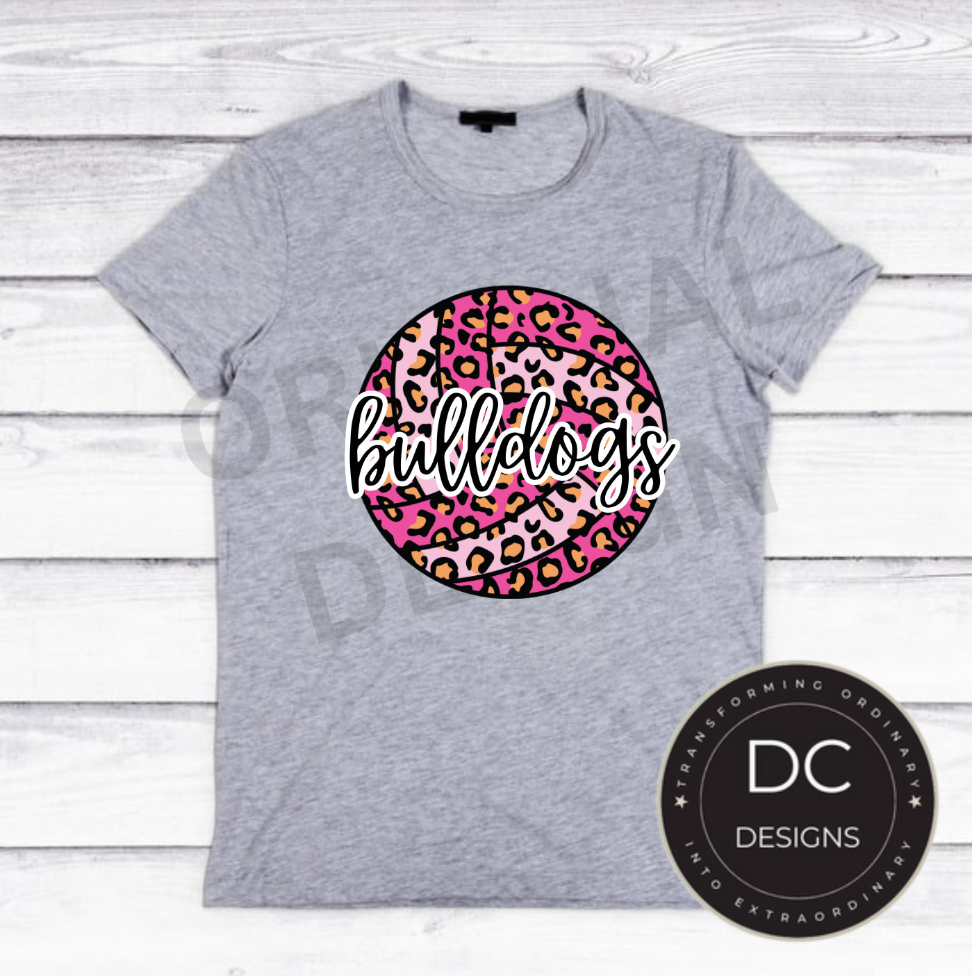 Cheetah Vball Tee Gildan Softstyle