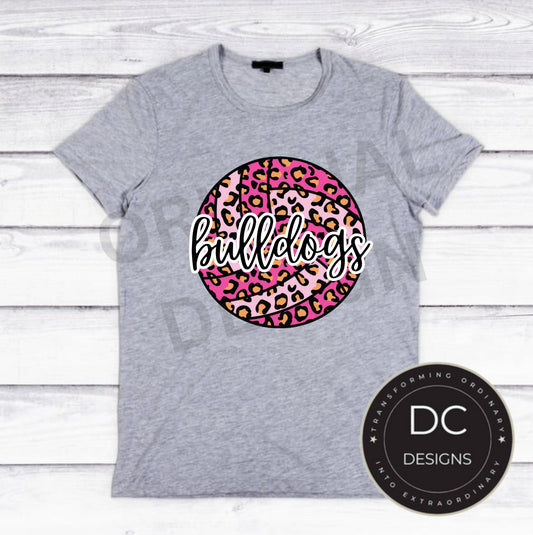 Cheetah Vball Tee Gildan Softstyle
