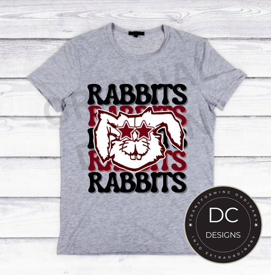 Rabbits Star Tee Gildan Softstyle