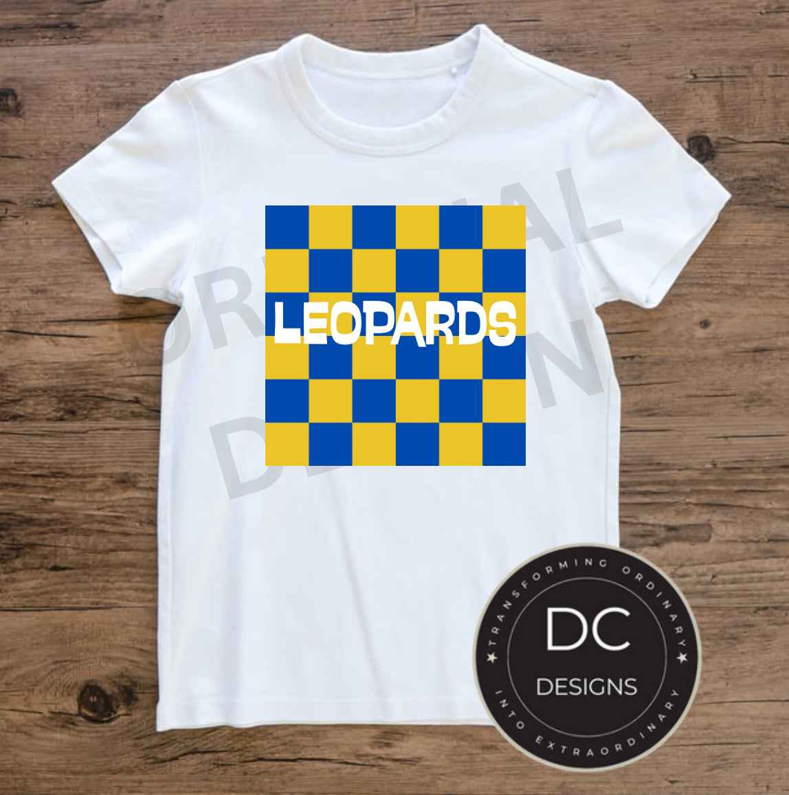 Leopards Checkered Tee Gildan Softstyle