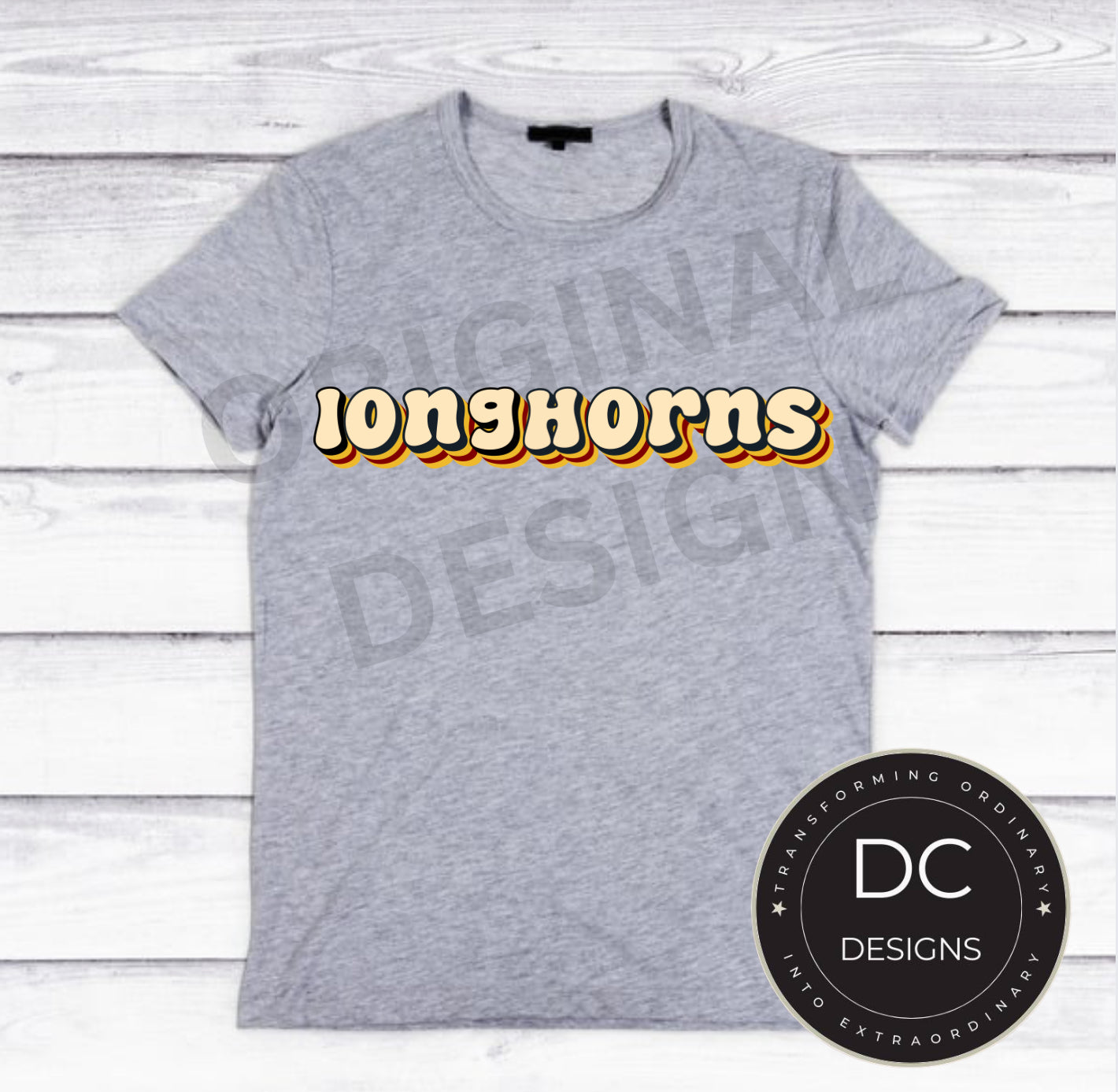 Groovy Longhorn Tee Gildan Softstyle