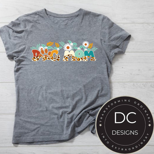 Dog Mom Floral Tee